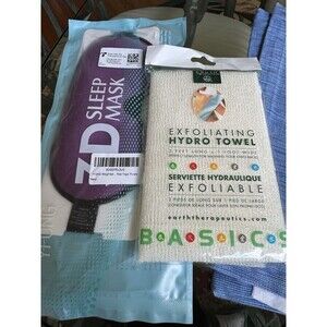 Basics Exfoliating Hydro Towel & 3D Sleep Mask Combo Women’s/Men’s